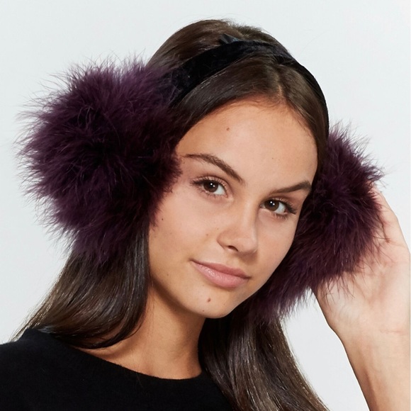jocelyn Accessories - Jocelyn Real Feather Earmuffs
